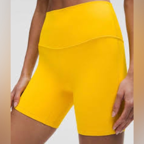 Pants - Lululemon Align High-Rise Short 6" in Maize Yellow